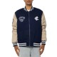Carlton Blues Lock Up Varsity Cotton Jacket Carlton Blues Lock Up Varsity Cotton Jacket
