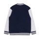 Carlton Blues Navy and Gray Varsity Fleece Jacket Carlton Blues Navy and Gray Varsity Fleece Jacket