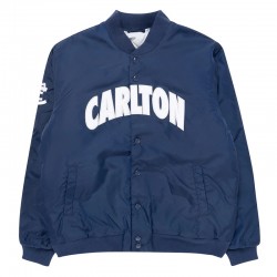 Carlton Blues Navy Bomber Full-Snap Jacket