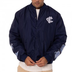 Carlton Blues Patch Navy Bomber Jacket