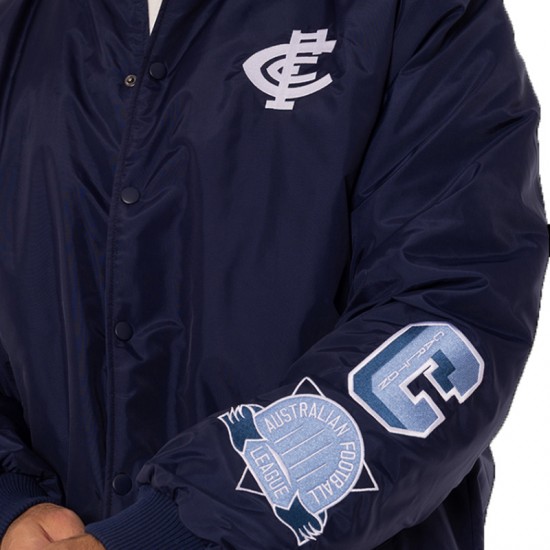 Carlton Blues Patch Navy Bomber Jacket