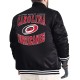 Carolina Hurricanes Adaptive Bold Logo Varsity Satin Jacket