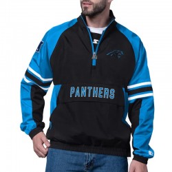 Carolina Panthers Prospect Black Half-Zip Pullover Jacket