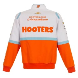 Chase Elliott Hooters Racing Bomber Jacket Chase Elliott Hooters Racing Bomber Jacket