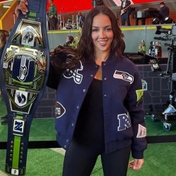 Chelsea Green Seattle Seahawks Varsity Jacket Chelsea Green Seattle Seahawks Varsity Jacket