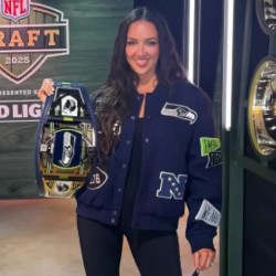 Chelsea Green Seattle Seahawks Varsity Jacket