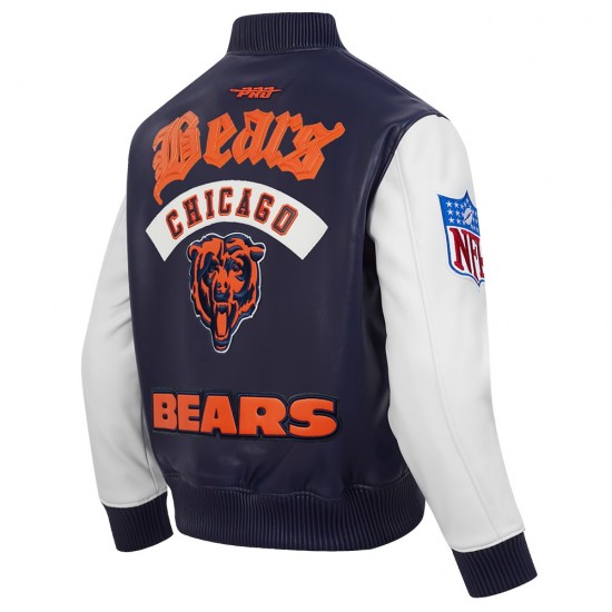Chicago Bears Best Of Men’s Leather Varsity Jacket Chicago Bears Best Of Men’s Leather Varsity Jacket