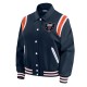 Chicago Bears Lightweight Navy Varsity Satin Jacket