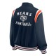 Chicago Bears Lightweight Navy Varsity Satin Jacket