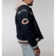 Chicago Bears Navy Varsity Bomber Wool Jacket