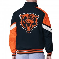 Chicago Bears Strong Arm Navy Full-Zip Jacket Chicago Bears Strong Arm Navy Full-Zip Jacket