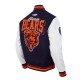 Chicago Bears Team Badge Classic Rib Varsity Jacket