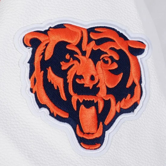 Chicago Bears Team Badge Classic Rib Varsity Jacket