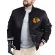 Chicago Blackhawks Adaptive Bold Logo Varsity Satin Jacket Chicago Blackhawks Adaptive Bold Logo Varsity Satin Jacket