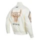 Chicago Bulls 2024/25 City Edition Chenille Cream Satin Jacket Chicago Bulls 2024/25 City Edition Chenille Cream Satin Jacket