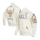 Chicago Bulls 2024/25 City Edition Chenille Cream Satin Jacket Chicago Bulls 2024/25 City Edition Chenille Cream Satin Jacket