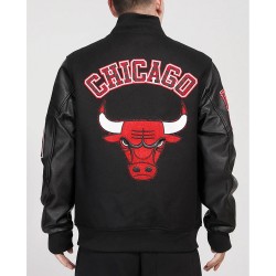 Chicago Bulls Animal Patches Varsity Jacket Chicago Bulls Animal Patches Varsity Jacket