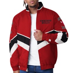 Chicago Bulls Captain Red Varsity Satin Jacket Chicago Bulls Captain Red Varsity Satin Jacket