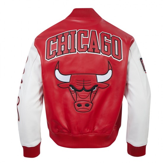 Chicago Bulls City Signature Men's Leather Varsity Jacket