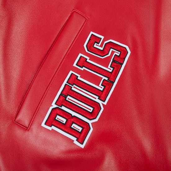 Chicago Bulls City Signature Men's Leather Varsity Jacket