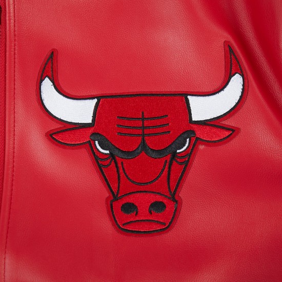 Chicago Bulls City Signature Men's Leather Varsity Jacket