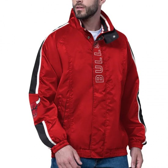 Chicago Bulls Freestyle Red Lightweight Full-Zip Jacket