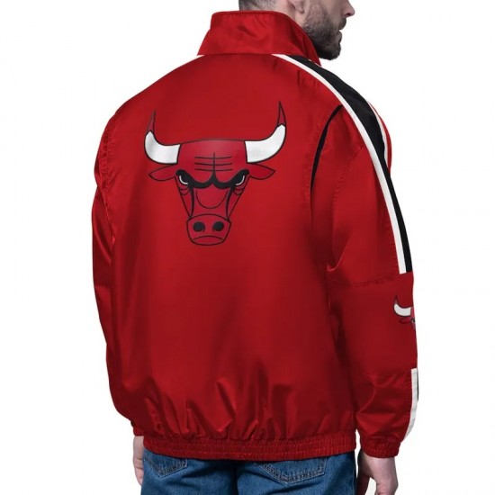 Chicago Bulls Freestyle Red Lightweight Full-Zip Jacket