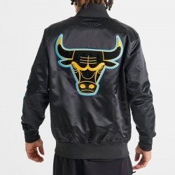 Chicago Bulls Gamma 6-Time Champs Black Satin Jacket