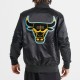Chicago Bulls Gamma 6-Time Champs Black Satin Jacket