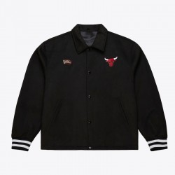 Chicago Bulls Oversweep Black Varsity Wool Jacket Chicago Bulls Oversweep Black Varsity Wool Jacket