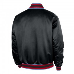 Chicago Bulls Remix Courtside Black Bomber Jacket Chicago Bulls Remix Courtside Black Bomber Jacket