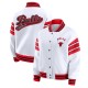 Chicago Bulls Snap Front White Fleece Jacket Chicago Bulls Snap Front White Fleece Jacket