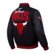 Chicago Bulls Team Badge Classic Rib Varsity Jacket