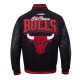 Chicago Bulls Team Badge Classic Rib Varsity Jacket