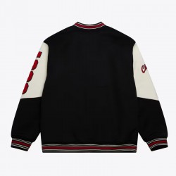 Chicago Bulls Team History Black Vintage Logo Varsity Jacket Chicago Bulls Team History Black Vintage Logo Varsity Jacket