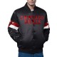 Chicago Bulls Triple Option Full-Snap Varsity Satin Jacket Chicago Bulls Triple Option Full-Snap Varsity Satin Jacket