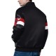 Chicago Bulls Triple Option Full-Snap Varsity Satin Jacket Chicago Bulls Triple Option Full-Snap Varsity Satin Jacket