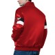 Chicago Bulls Triple Option Full-Snap Varsity Satin Jacket Chicago Bulls Triple Option Full-Snap Varsity Satin Jacket