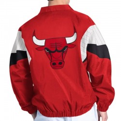 Chicago Bulls Yard Line Red Full-Zip Jacket Chicago Bulls Yard Line Red Full-Zip Jacket