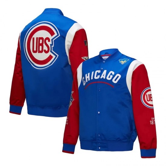 Chicago Cubs Cooperstown Team Origins Satin Jacket Chicago Cubs Cooperstown Team Origins Satin Jacket