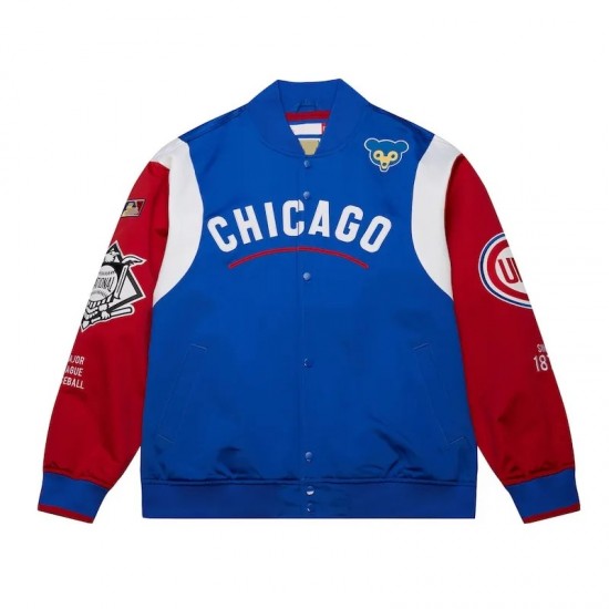 Chicago Cubs Cooperstown Team Origins Satin Jacket Chicago Cubs Cooperstown Team Origins Satin Jacket
