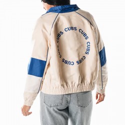 Chicago Cubs Cream Full-Zip Track Jacket Chicago Cubs Cream Full-Zip Track Jacket