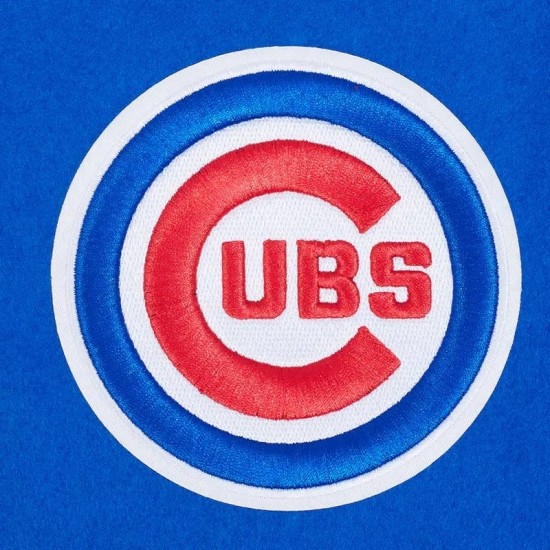 Chicago Cubs Game Day Classics Royal Varsity Wool/Leather Jacket