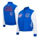 Chicago Cubs Game Day Classics Royal Varsity Wool/Leather Jacket