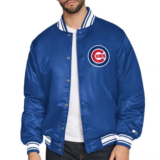 Chicago Cubs Home Plate Printed Graphic Jacket