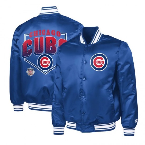 Chicago Cubs Home Plate Printed Graphic Jacket