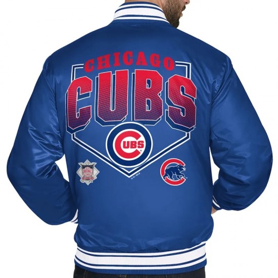 Chicago Cubs Home Plate Printed Graphic Jacket
