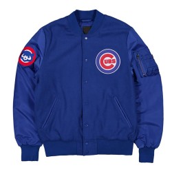 Chicago Cubs MA-1 Historic Varsity Jacket Chicago Cubs MA-1 Historic Varsity Jacket