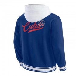 Chicago Cubs Royal Cotton Hooded Jacket Chicago Cubs Royal Cotton Hooded Jacket