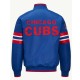 Chicago Cubs Scout I Royal Satin Jacket Chicago Cubs Scout I Royal Satin Jacket